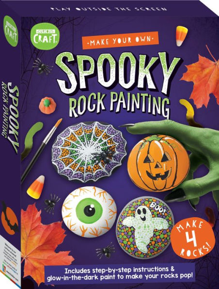 Curious Craft Spooky Rock Painting