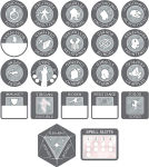 Alternative view 2 of D&D Fighter Token Set (PB & 22 tokens)