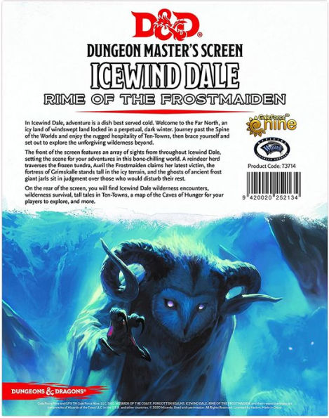 Icewind Dale DM Screen