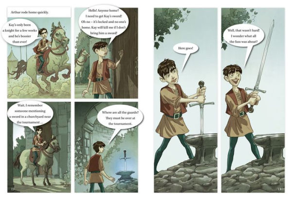 The Sword in the Stone: Band 11 Lime/Band 16 Sapphire