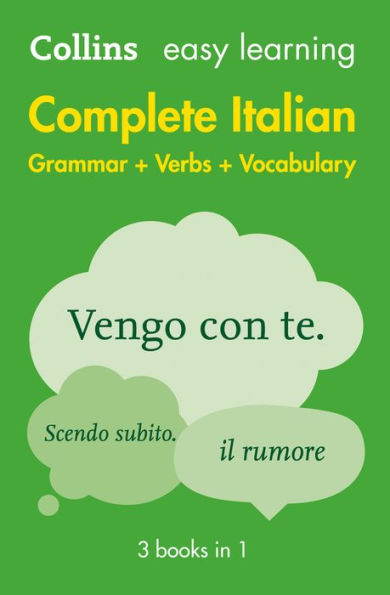 Complete Italian Grammar Verbs Vocabulary: 3 Books in 1
