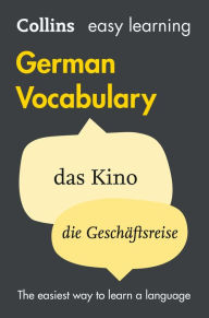 Title: Easy Learning German Vocabulary: Trusted support for learning (Collins Easy Learning), Author: Collins Dictionaries