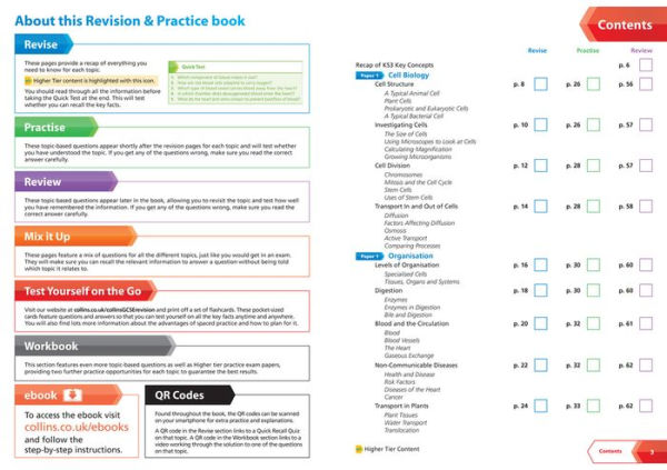 Collins GCSE Revision and Practice: New 2016 Curriculum - AQA GCSE Biology: All-in-one Revision and Practice