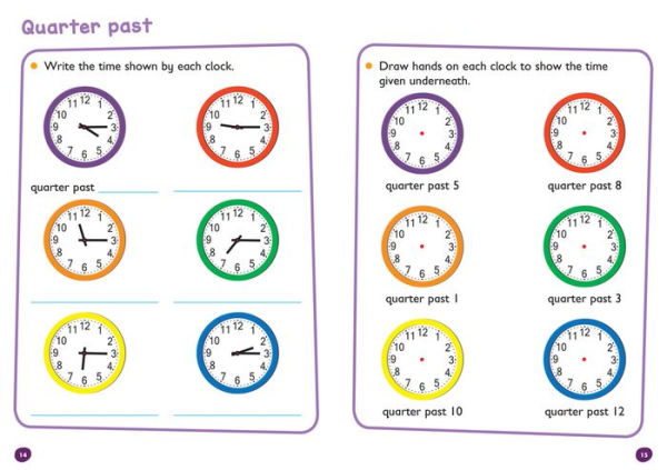 Telling the Time Wipe Clean Activity Book