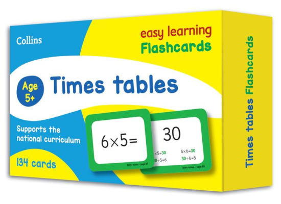 Times Tables Flashcards by Collins Easy Learning, Other Format | Barnes