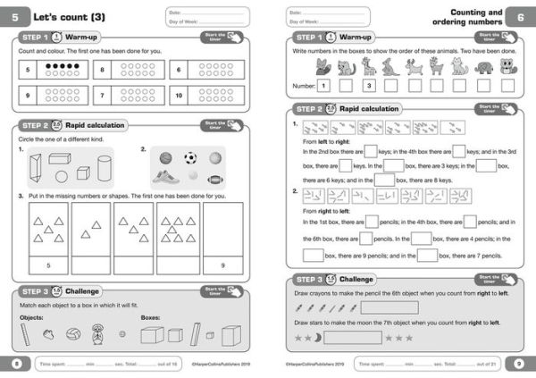 Letts 5-Minute Maths Mastery Age 5-6