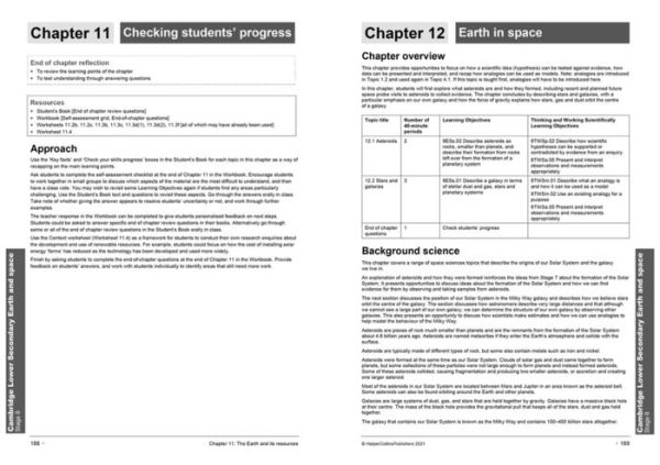 Collins Cambridge Lower Secondary Science - Lower Secondary Science Teacher's Guide: Stage 8