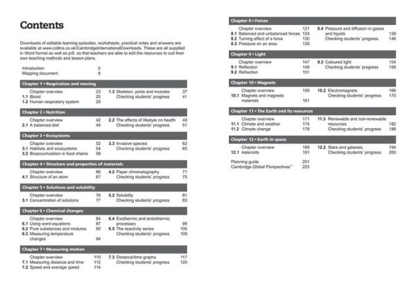 Collins Cambridge Lower Secondary Science - Lower Secondary Science Teacher's Guide: Stage 8