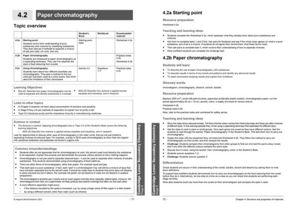 Collins Cambridge Lower Secondary Science - Lower Secondary Science Teacher's Guide: Stage 8