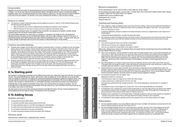 Collins Cambridge Lower Secondary Science - Lower Secondary Science Teacher's Guide: Stage 8