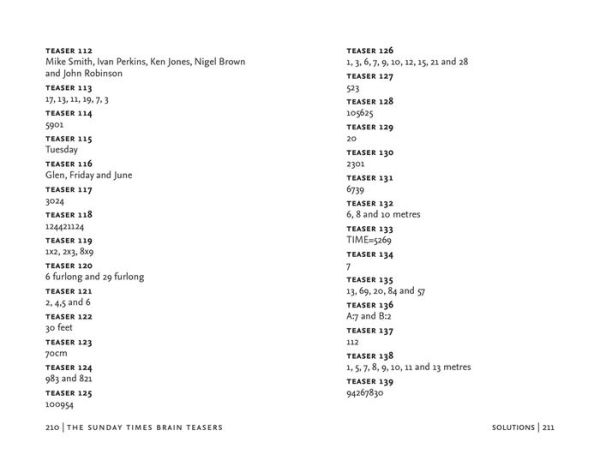 The Sunday Times Brain Teasers: Book 2: 200 Mind-Boggling Riddles