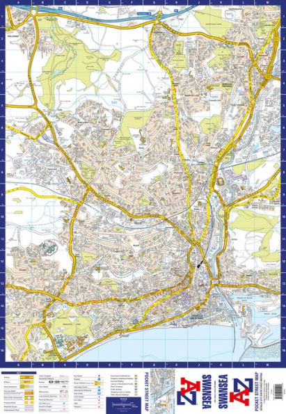 Swansea Pocket Street Map