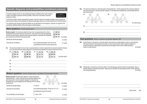 AQA GCSE Science (9-1) Equations Practice Pack