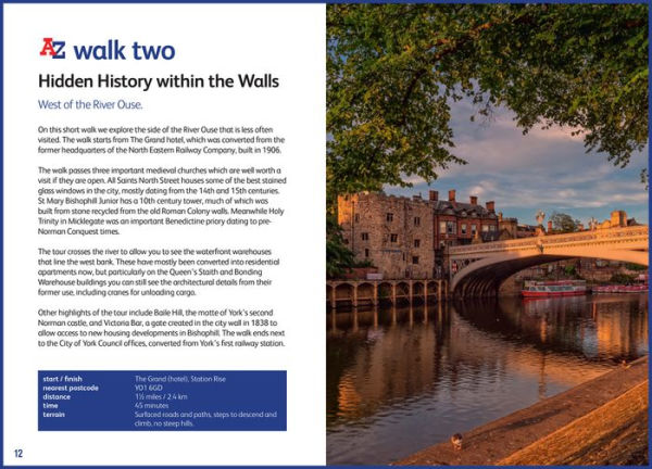 A A-Z YORK HIDDEN WALKS: Discover 20 routes in and around the city