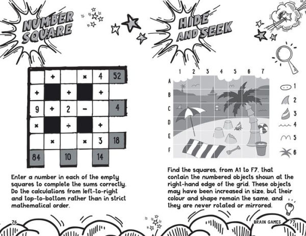 Solve it! - BRAIN GAMES FOR BIG THINKERS: More than 120 fun puzzles for kids aged 8 and above