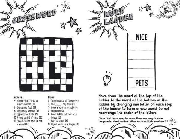 Solve it! - BRAIN GAMES FOR BIG THINKERS: More than 120 fun puzzles for kids aged 8 and above