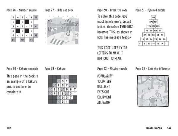Solve it! - BRAIN GAMES FOR BIG THINKERS: More than 120 fun puzzles for kids aged 8 and above