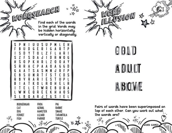 Solve it! - WORD GAMES FOR BIG THINKERS: More than 120 fun puzzles for kids aged 8 and above