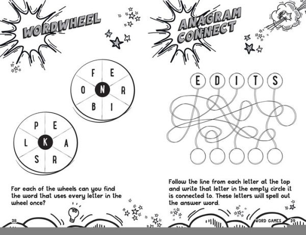 Solve it! - WORD GAMES FOR BIG THINKERS: More than 120 fun puzzles for kids aged 8 and above