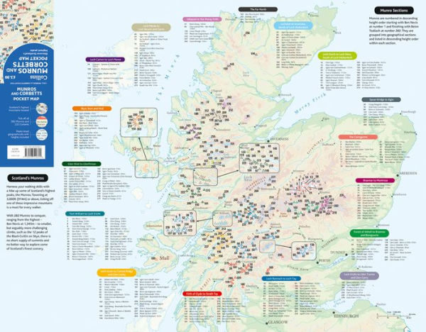 Munros and Corbetts Pocket Map: Discover Scotland's highest peaks
