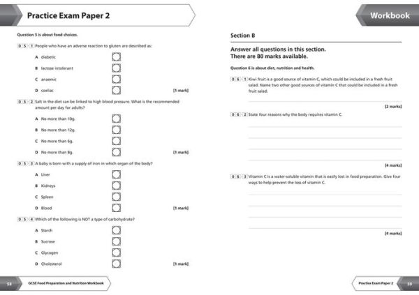 AQA GCSE 9-1 Food Preparation & Nutrition Workbook: Ideal for home learning, 2023 and 2024 exams