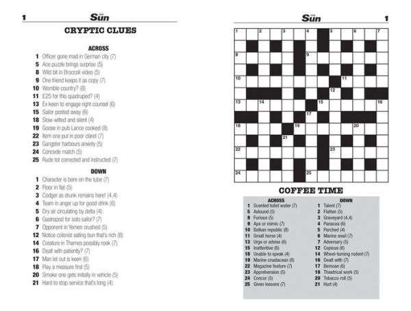 The Sun Two-Speed Crossword Collection 10: 160 two-in-one cryptic and coffee time crosswords
