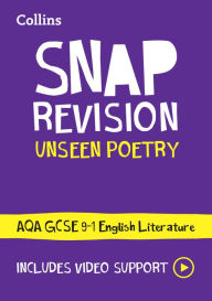 Title: AQA Unseen Poetry Anthology Revision Guide: Ideal for home learning, 2022 and 2023 exams, Author: Collins GCSE
