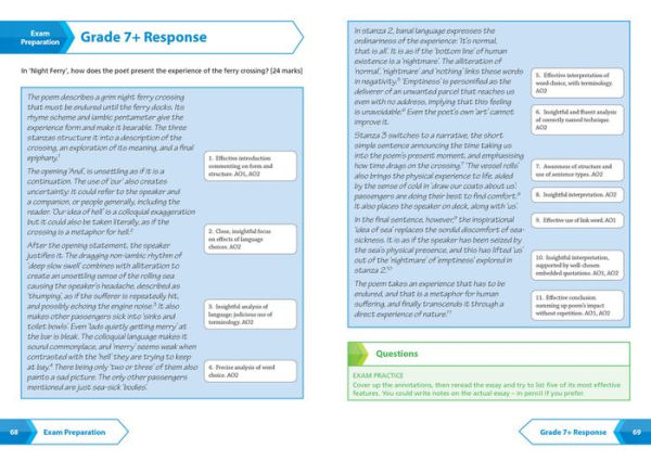 AQA Unseen Poetry Anthology Revision Guide: Ideal for home learning, 2022 and 2023 exams