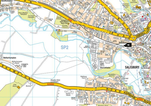 Salisbury A-Z Pocket Street Map