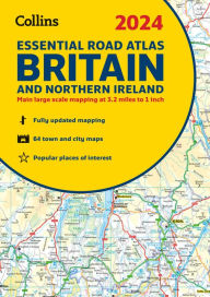 2024 Collins Essential Road Atlas Britain and Northern Ireland: A4 Spiral