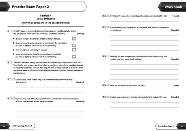 AQA GCSE 9-1 Psychology Workbook: Ideal for Home Learning, 2024 and 2025 Exams