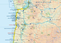 Alternative view 4 of Pacific Coast Highway Touring Map
