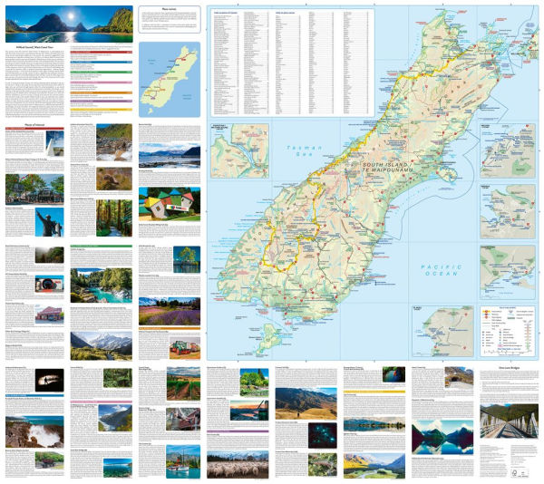 West Coast and Milford Sound Touring Map