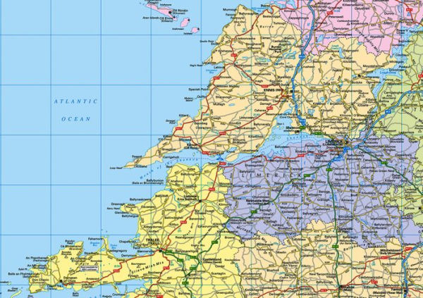 2025 Collins Road Map of Ireland: Folded Road Map