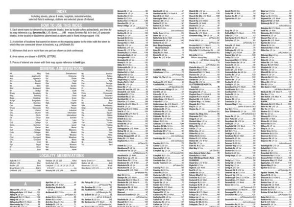 Liverpool A-Z Pocket Street Map