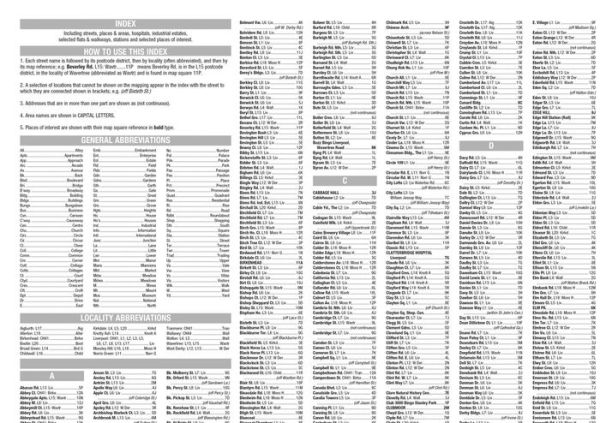 Liverpool A-Z Pocket Street Map