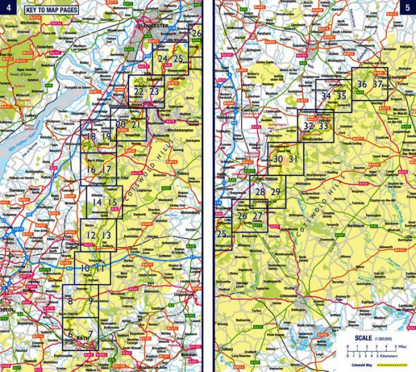Cotswold Way National Trail Official Map