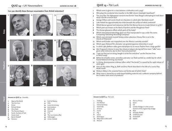 Collins Pub Quiz: easy, medium and hard questions with picture rounds
