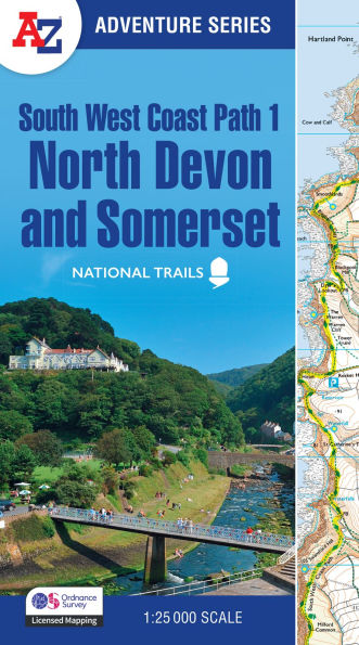 South West Coast Path - North Devon & Somerset: with Ordnance Survey mapping