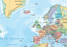 Alternative view 2 of Collins World Wall Laminated Map