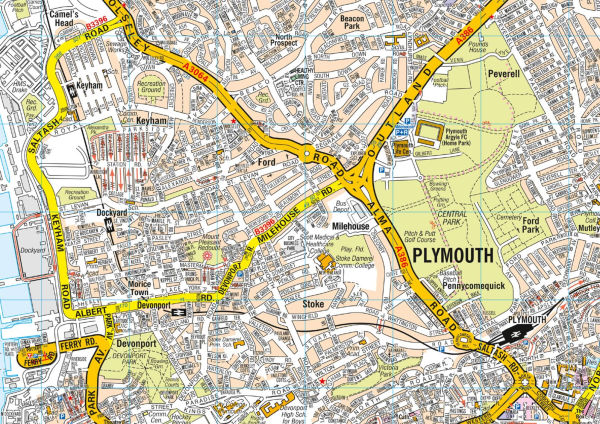 Plymouth A-Z Pocket Street Map