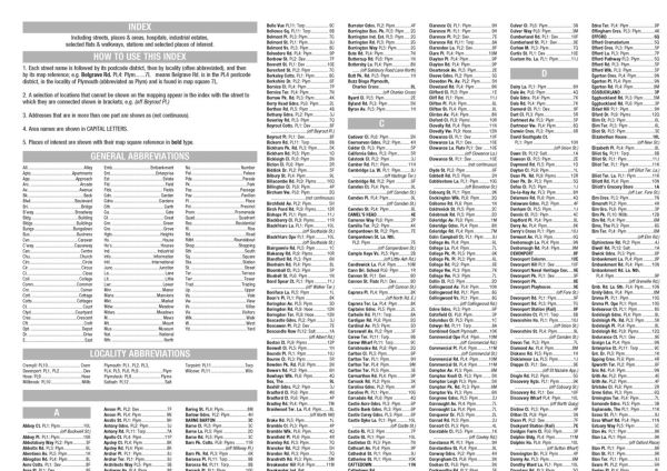 Plymouth A-Z Pocket Street Map