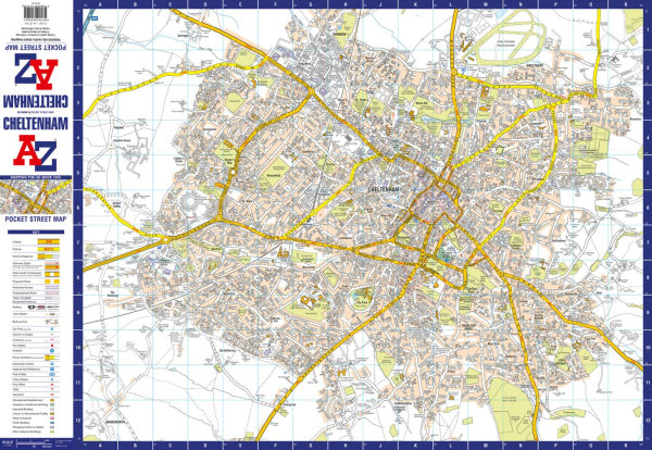 Cheltenham A-Z Pocket Street Map