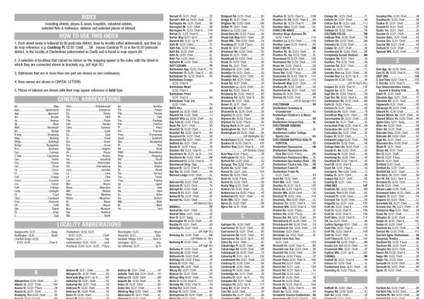 Cheltenham A-Z Pocket Street Map