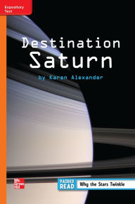 Title: Reading Wonders Leveled Reader Destination Saturn: Approaching Unit 3 Week 3 Grade 3, Author: McGraw Hill