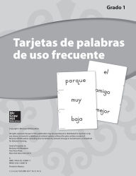 Title: Lectura Maravillas, Grade 1, High Frequency Word Cards / Edition 1, Author: McGraw Hill