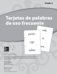 Title: Lectura Maravillas, Grade 2, High-Frequency Word Cards / Edition 1, Author: McGraw Hill