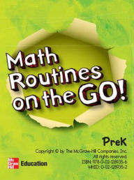 Title: McGraw-Hill My Math, Grade PK, Math Routines on the Go / Edition 1, Author: Education