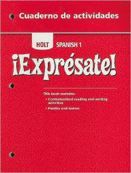 Title: Expresate!: Cuaderno de actividades Student Edition Level 1 / Edition 1, Author: Houghton Mifflin Harcourt