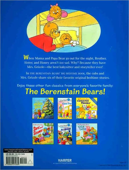 The Berenstain Bears' Big Bedtime Book (Berenstain Bears Series)